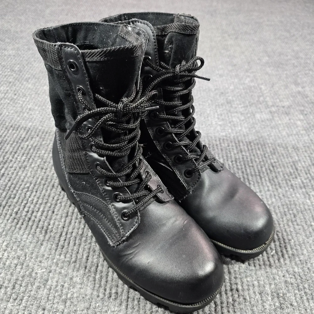 Rothco Boots Mens Size‎ 8 Black Tactical Synthetic Military Lace Up 8R Lug Sole